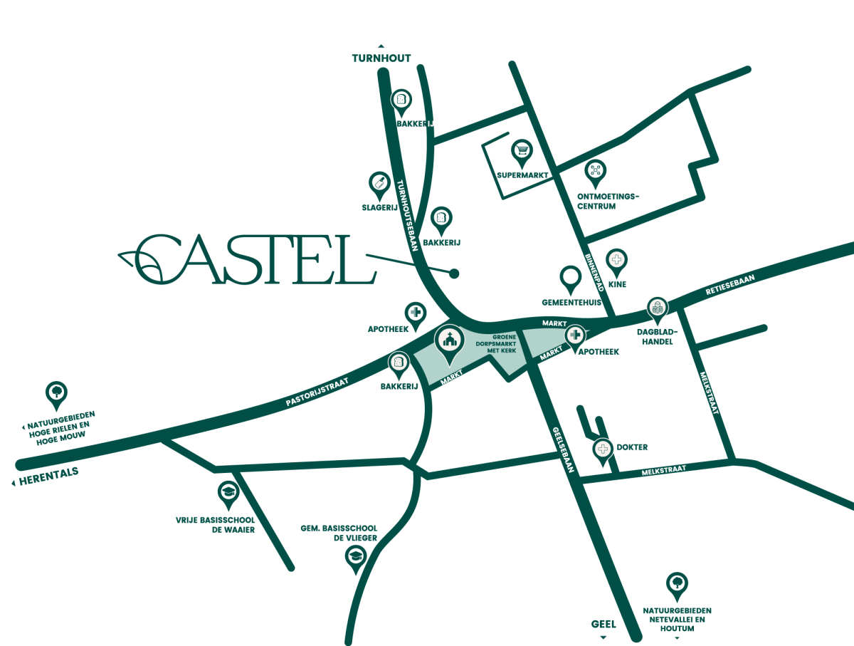 Ligging project Caster in Kasterlee